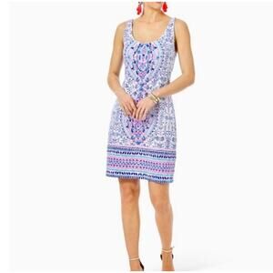 LILLY PULITZER Romi Tank Dress In Resort White Time To Shine Size Small